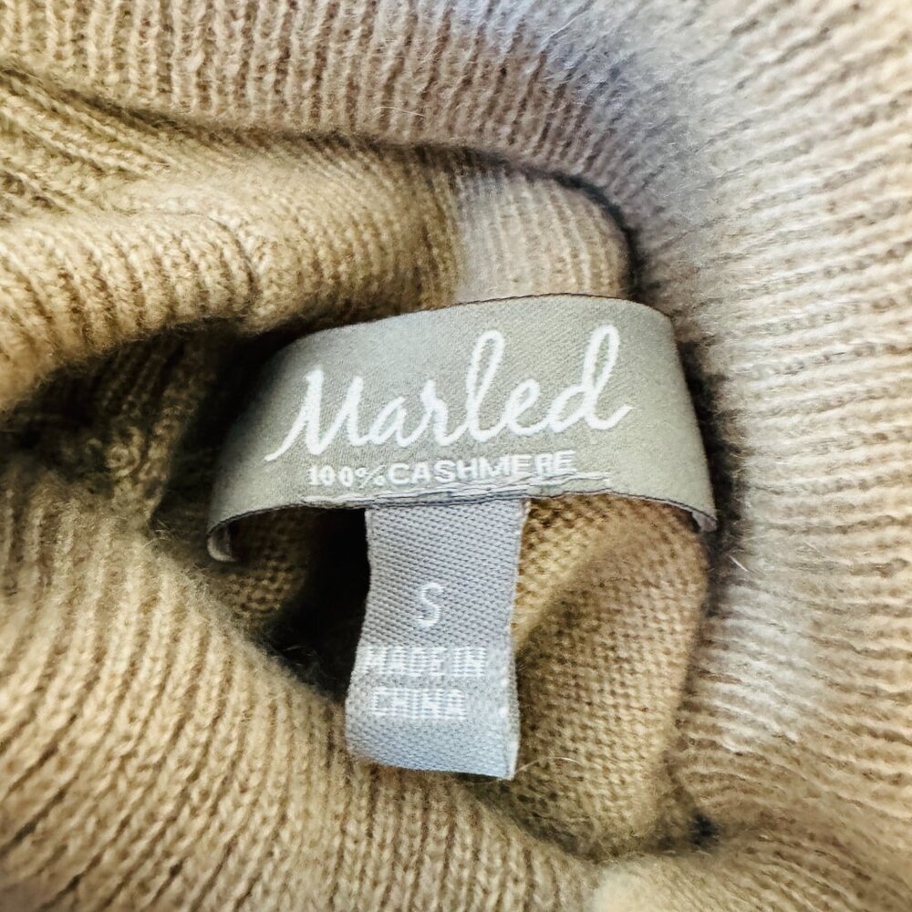 Marled 100% cashmere turtleneck sweater size S - Picture 3 of 5